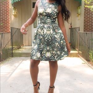 ✨🌿 Abstract Cocktail Dress🌿✨